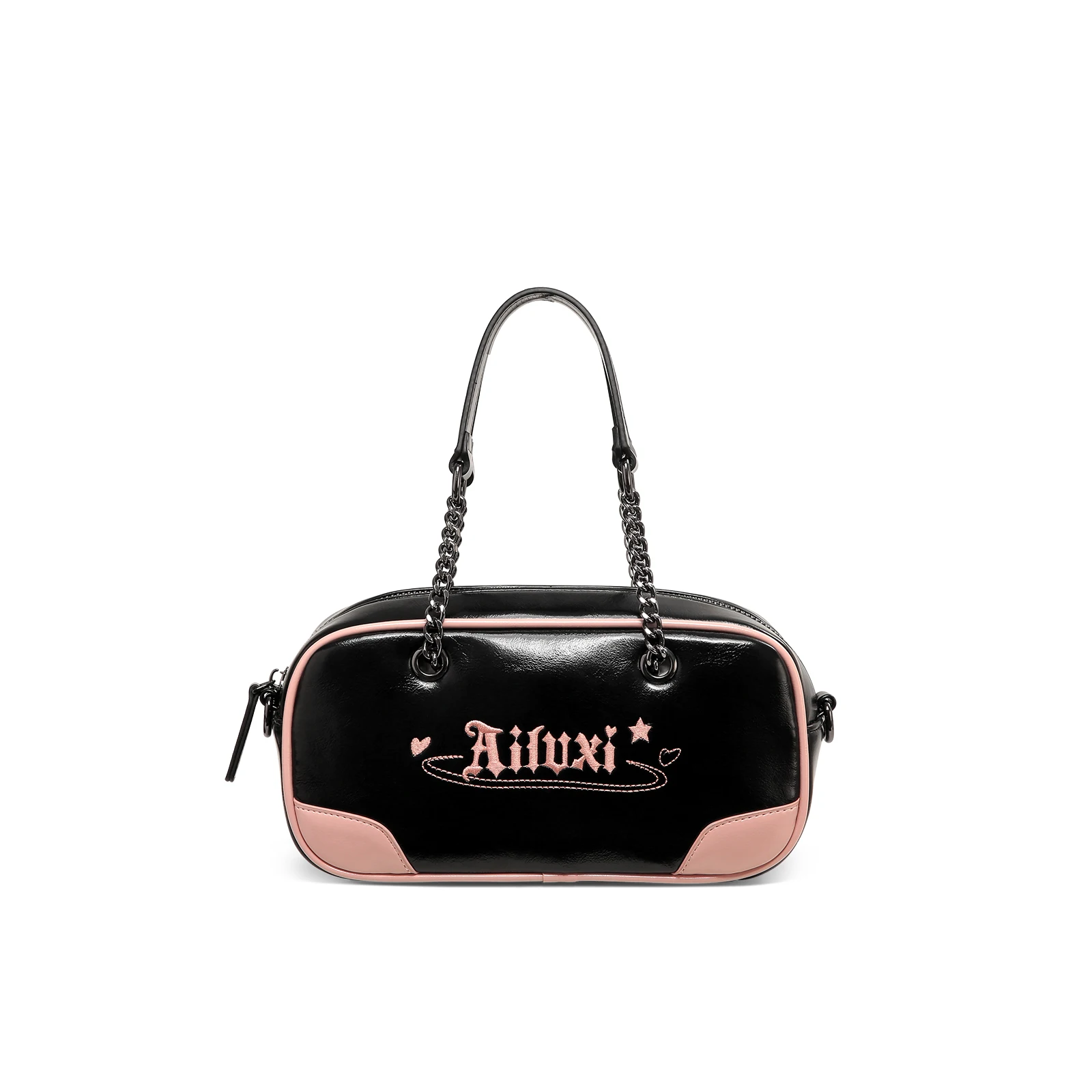 AILUXI Women Bowling Bag Original Designer Brand Female Replica Underarm Chain Commuter Boston Handbag Shoulder Christmas Gift