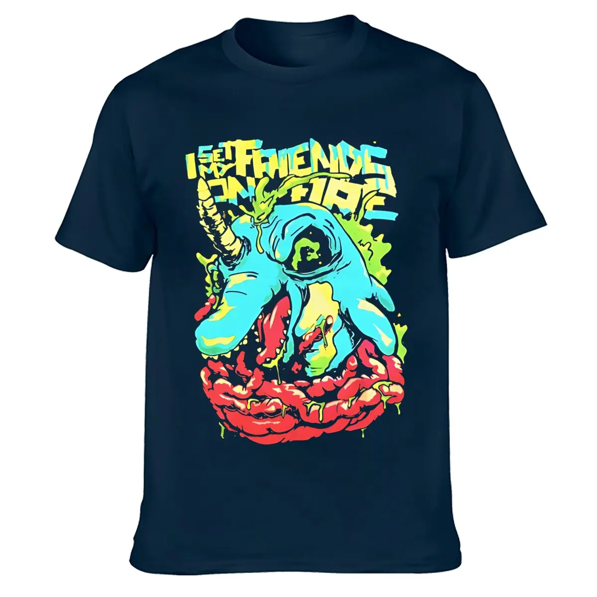 I Set My Friends on Fire Toxic Narwhal Post-Hardcore Band T-Shirt