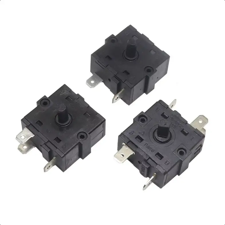 【3-1PCS】5 Pole 4 Electric Heater Gear Knob Switch 2 Pole 2 Selector Temperature Control Switch 3 Pole 3