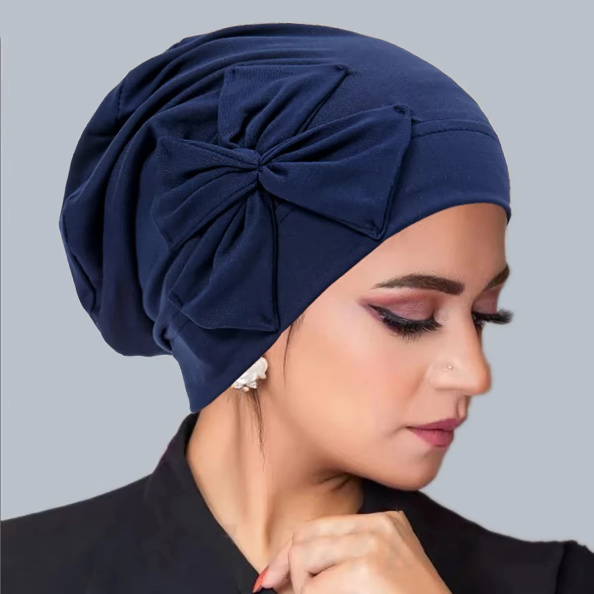 2026 New Muslim Women Inner Hijab Hat Turban Indian Bonnet Headscarf Beanies Hair Loss Head Wrap Chemo Cap Turbante Mujer