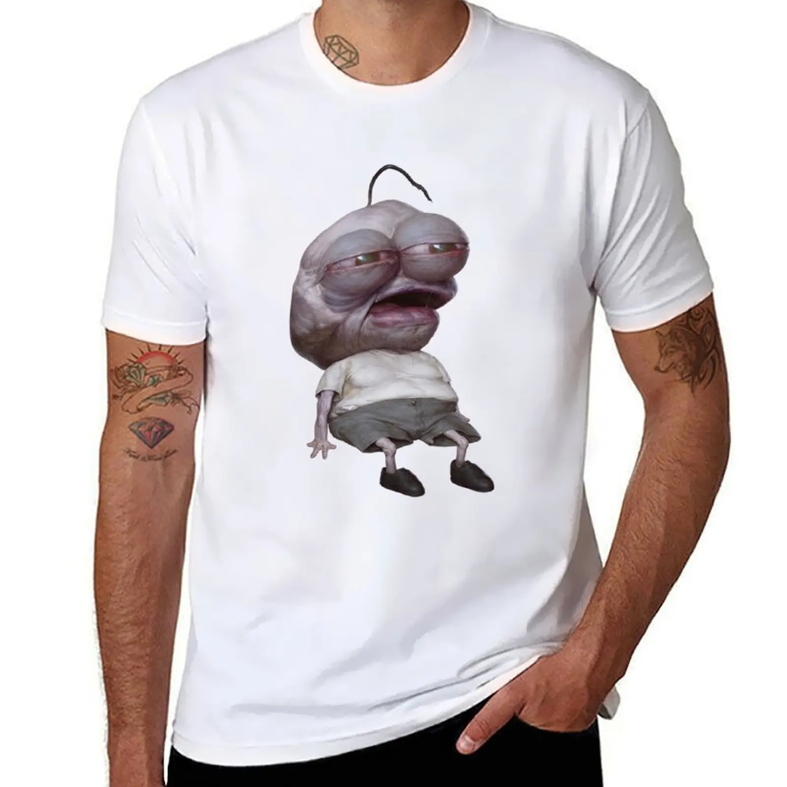 

Smiling Depressed Swim Pim Adult Friends T-Shirt Casual Daily Graphic Tee