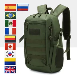 Mochila tática pequena para homens, 25l, impermeável, para viagens, camping, pesca, caça, armygreen