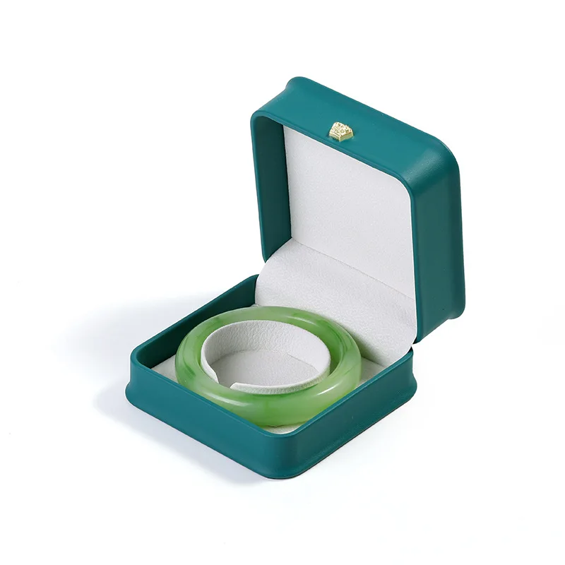 Новая роскошная коробка из искусственной кожи для квадратных браслетов, шкатулки для хранения ожерелий и ювелирных изделий, Женская упаковка для прилавка для помолвки и свадьбы