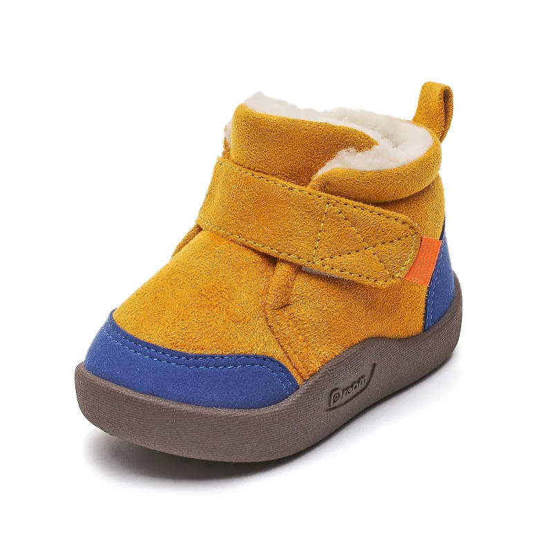 Infant Toddler Winter Kids Boots Baby Girls Boys Snow Boots Warm Plush Outdoor Soft Bottom Non-Slip Thick Anti Slip Cotton Shoes