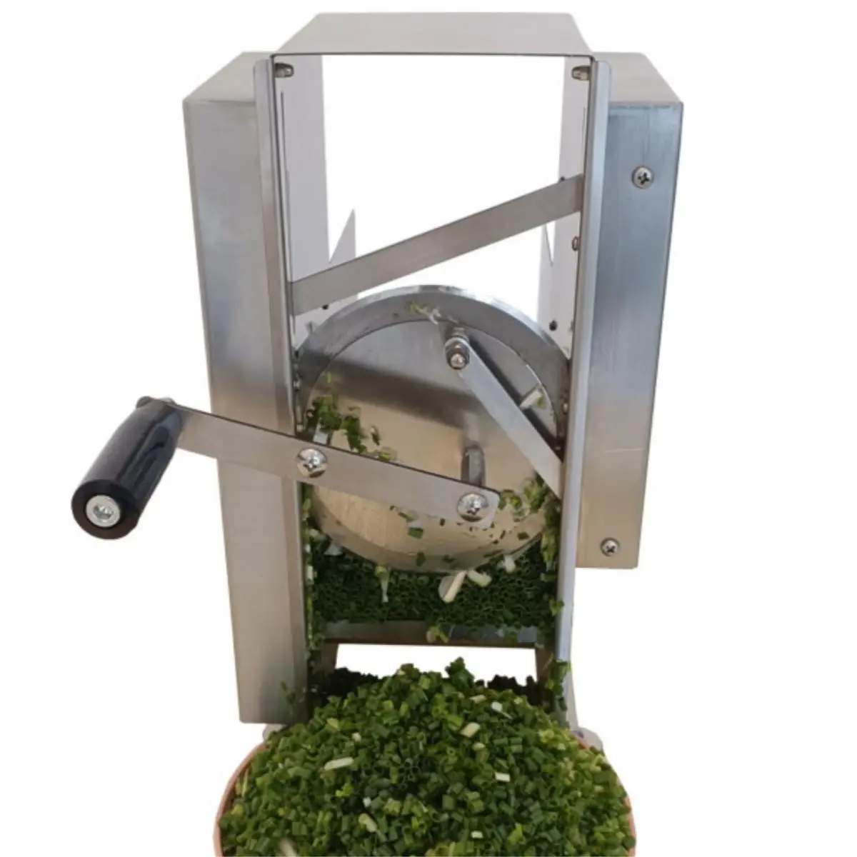 Cabbage Lettuce Spinach Broccoli Cauliflower Home Use Stainless Steel Automatic Feeding Manual Leek Vegetable Cutting Machine