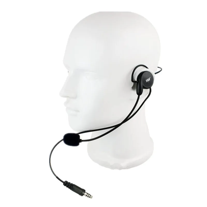 Tactical Radio Headset Auricular Unilateral Headphone Mic with U94 PTT For Kenwood Baofeng UV-5R UV-82 Walkie Talkie