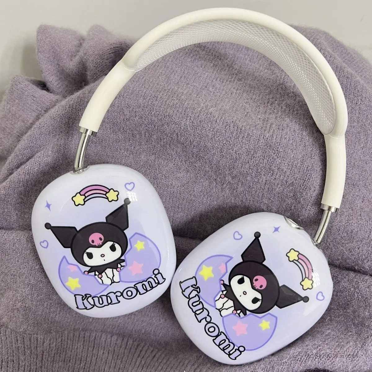 Sanrio Kuromi Headphone Case Suitable For New Airpods Max Cartoon Apple Wireless Headset Earmuffs Soft Cute Protective Cover