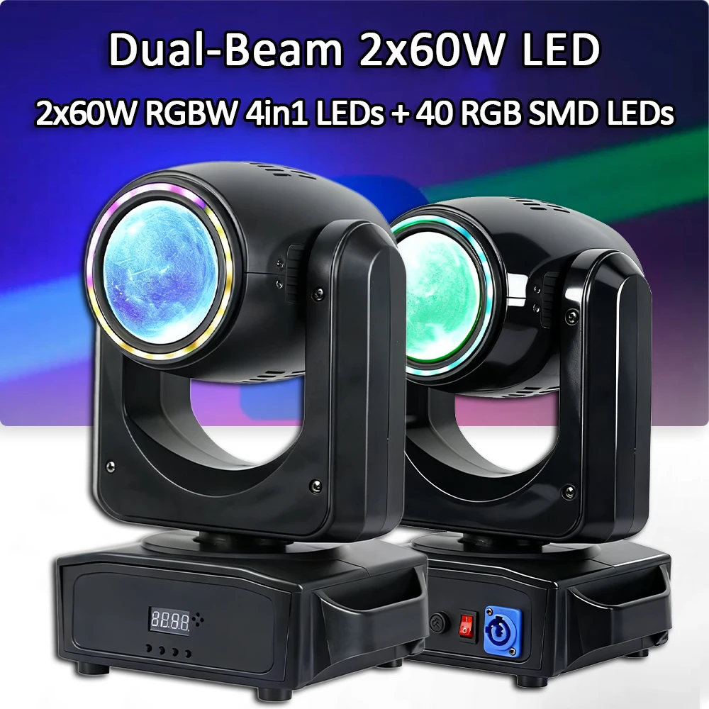 180 واط LED مزدوجة الوجهين تتحرك رئيس شعاع المرحلة تأثير الإضاءة DMX السيارات الصوت ل DJ ديسكو أحداث الحفلات الزفاف تركيبات ملهى ليلي