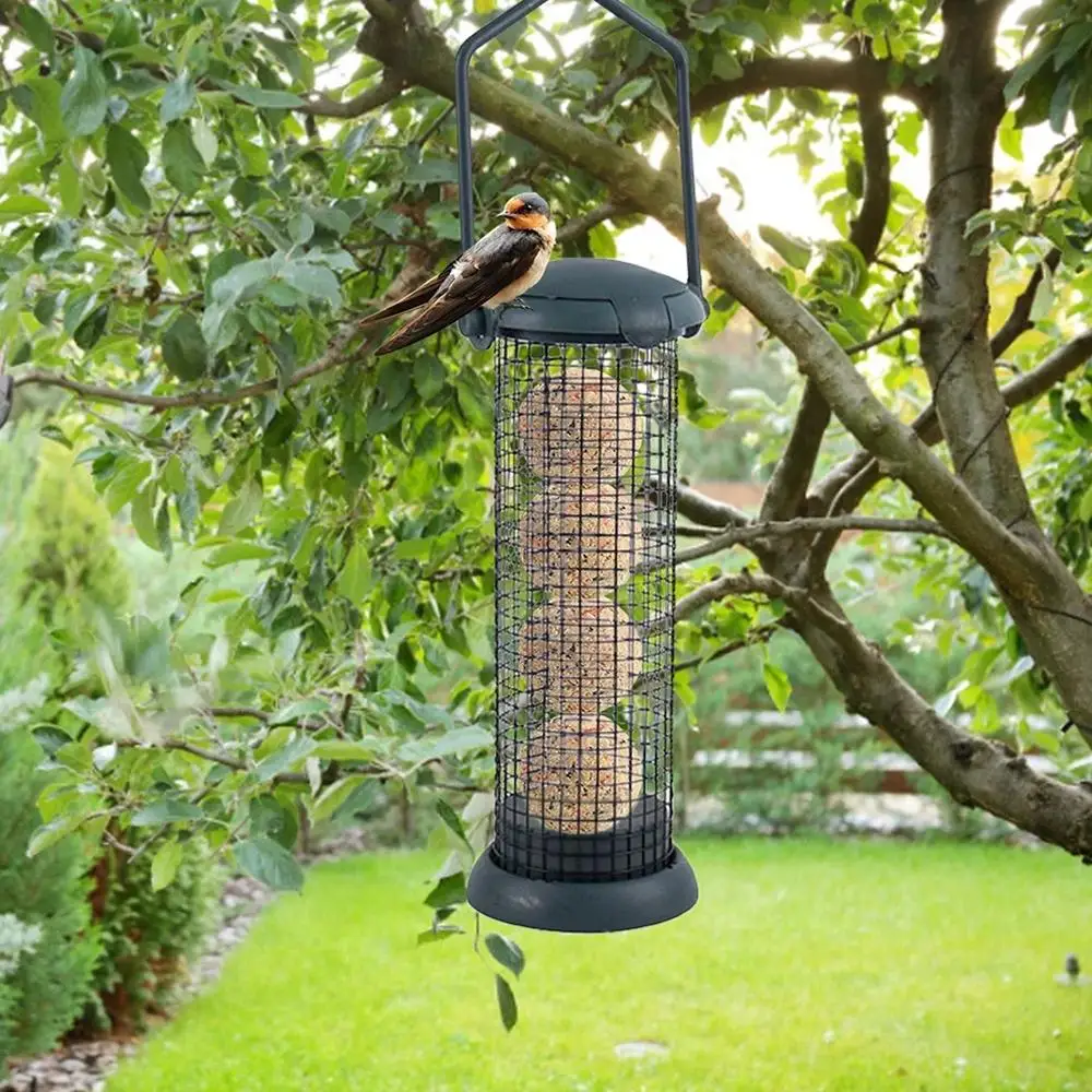 

Bird Feeder Dumplings Grease Ball Rack Outdoor Food Dispenser For Tit Small Wild Birds Feed Station Hanging Birds Feeder Q3X9