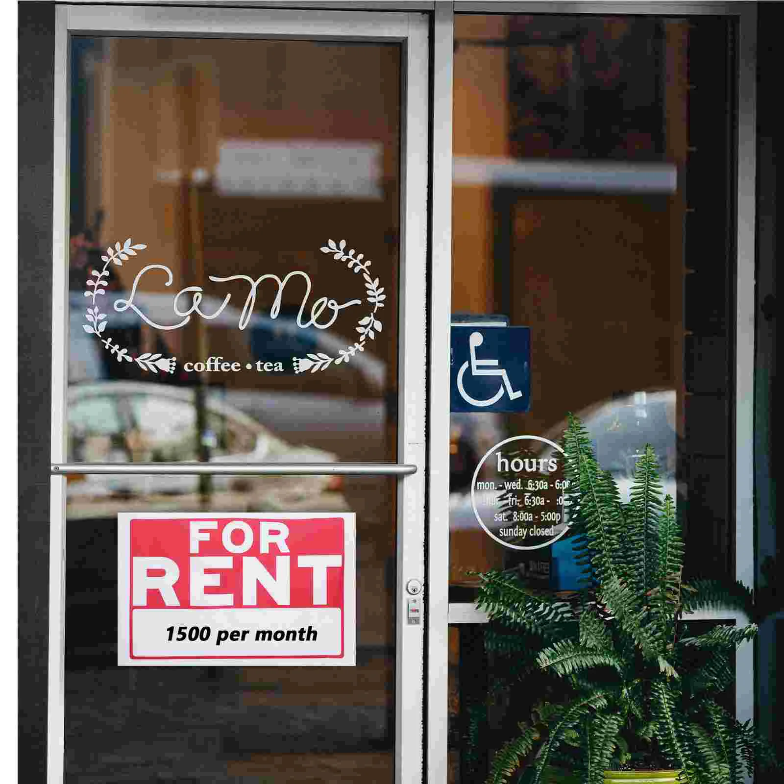 1 Sheet Practical Apartment For Rent Sign Car For Rent Decal For Rent Sticker