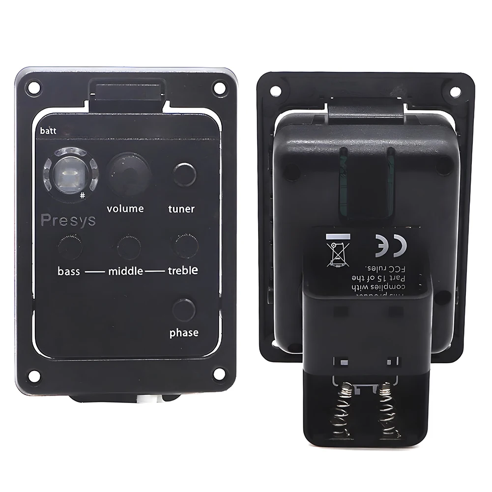 Pickup per chitarra acustica Equalizzatore per chitarra acustica Accordatore pickup alimentato a batteria Sintonizzatore digitale portatile Pickup Accessori per chitarra