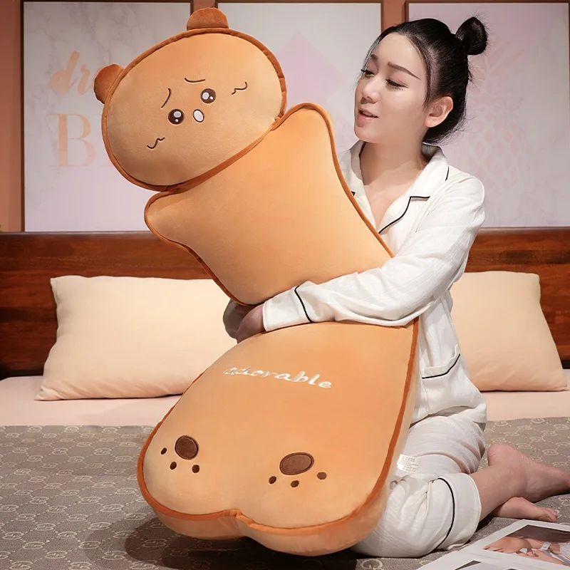 Cojín peluche oso y gato para dormir – Suave almohada felpa - imagen 4