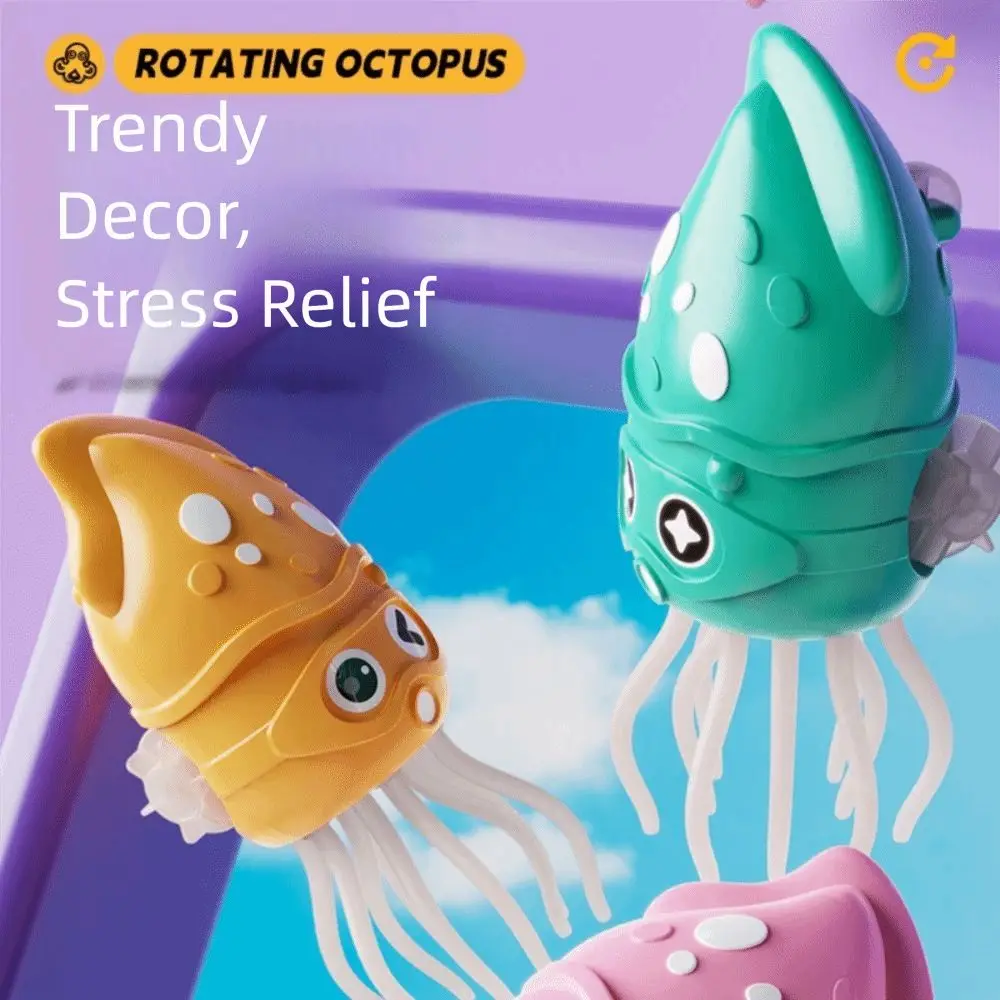 Plastic elektrisch dansend octopusspeelgoed met verlichting Interactief kruipend interactief octopusspeelgoed Simulatie ambachtelijk decor