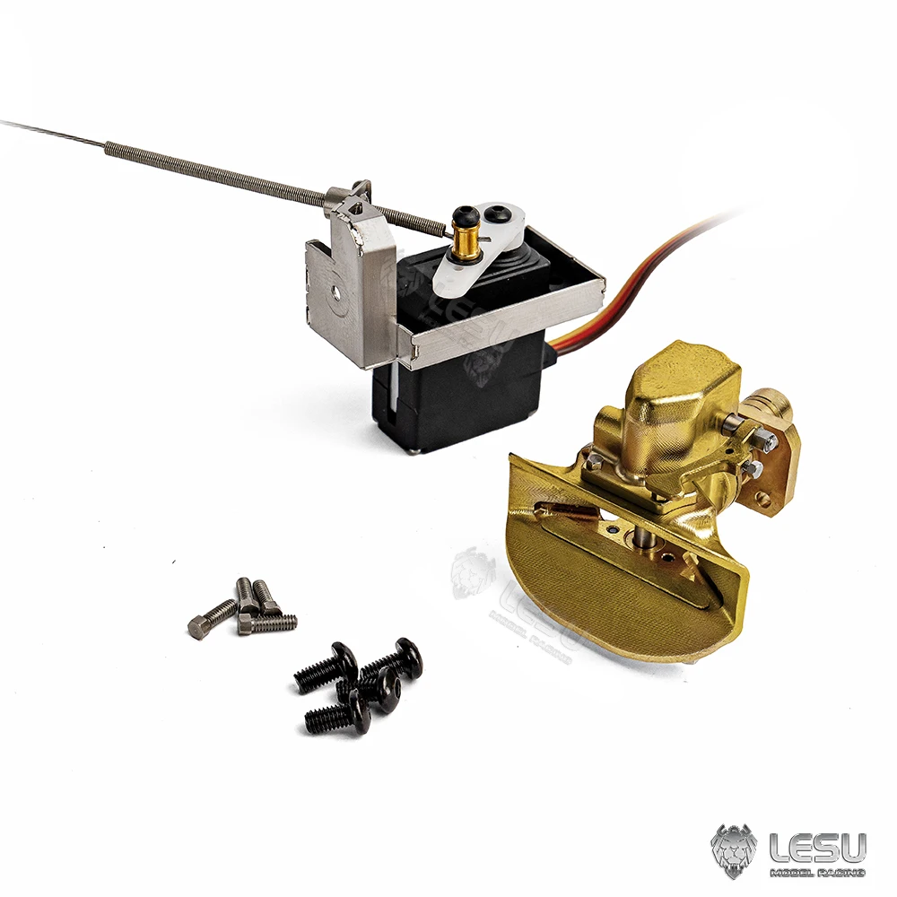 LESU 1/14 RC 金属電動リアフックテールフックとサーボトラクタートラックダンパー車リモートコントロールモデルアクセサリーパーツ