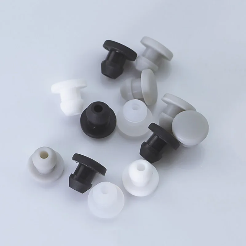 

4 Colors Silicone Rubber Hole Caps 10.5-30mm T-type Plug Cover Snap-on Gasket Blanking End Cap Seal Stopper Rubber Plug 2 colors