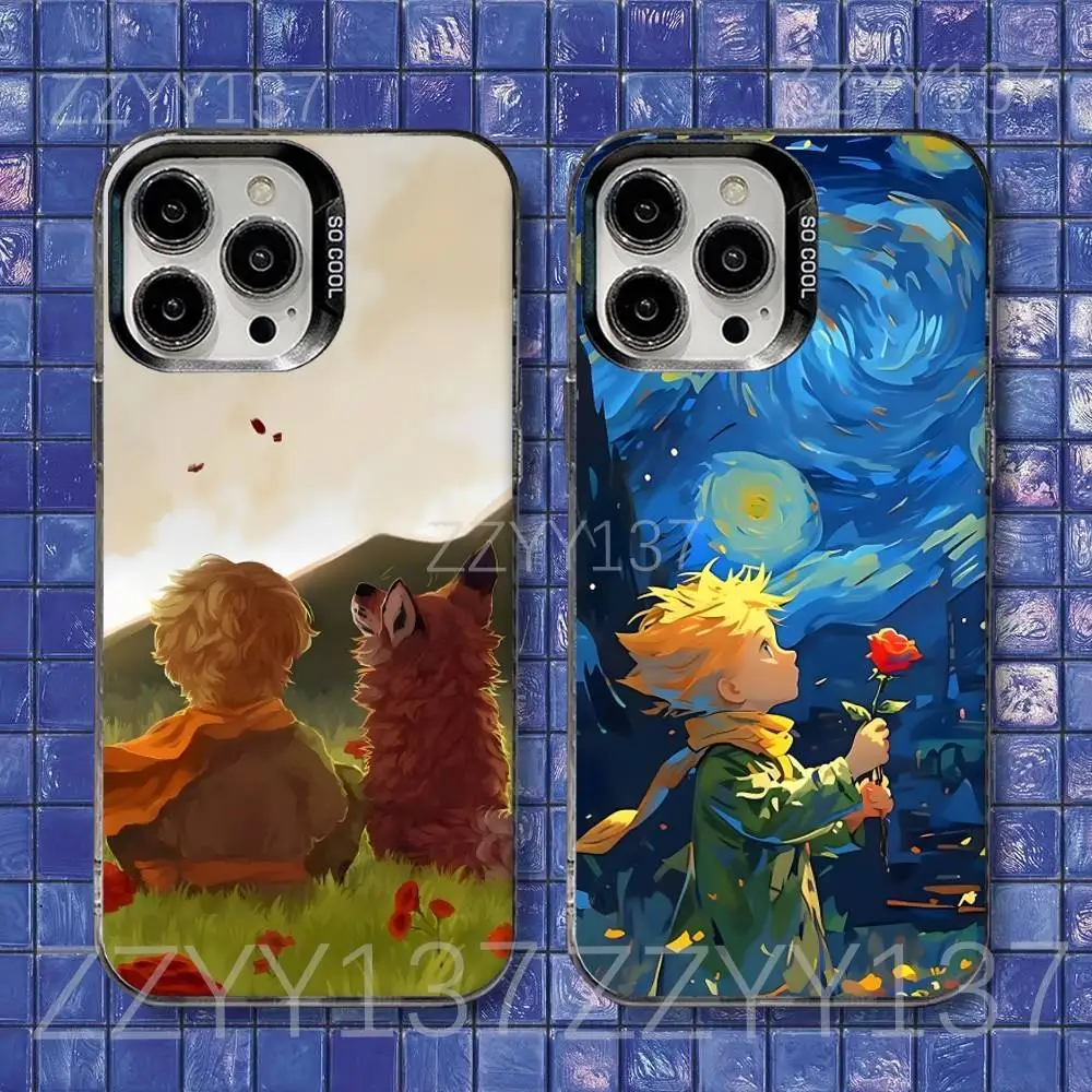 

The Little Prince Fox Roses Phone Case For iPhone 16,15,14,13,12,11,8,7,Pro,Max,Plus,Mini,XS,SE Shockproof Matte Cover