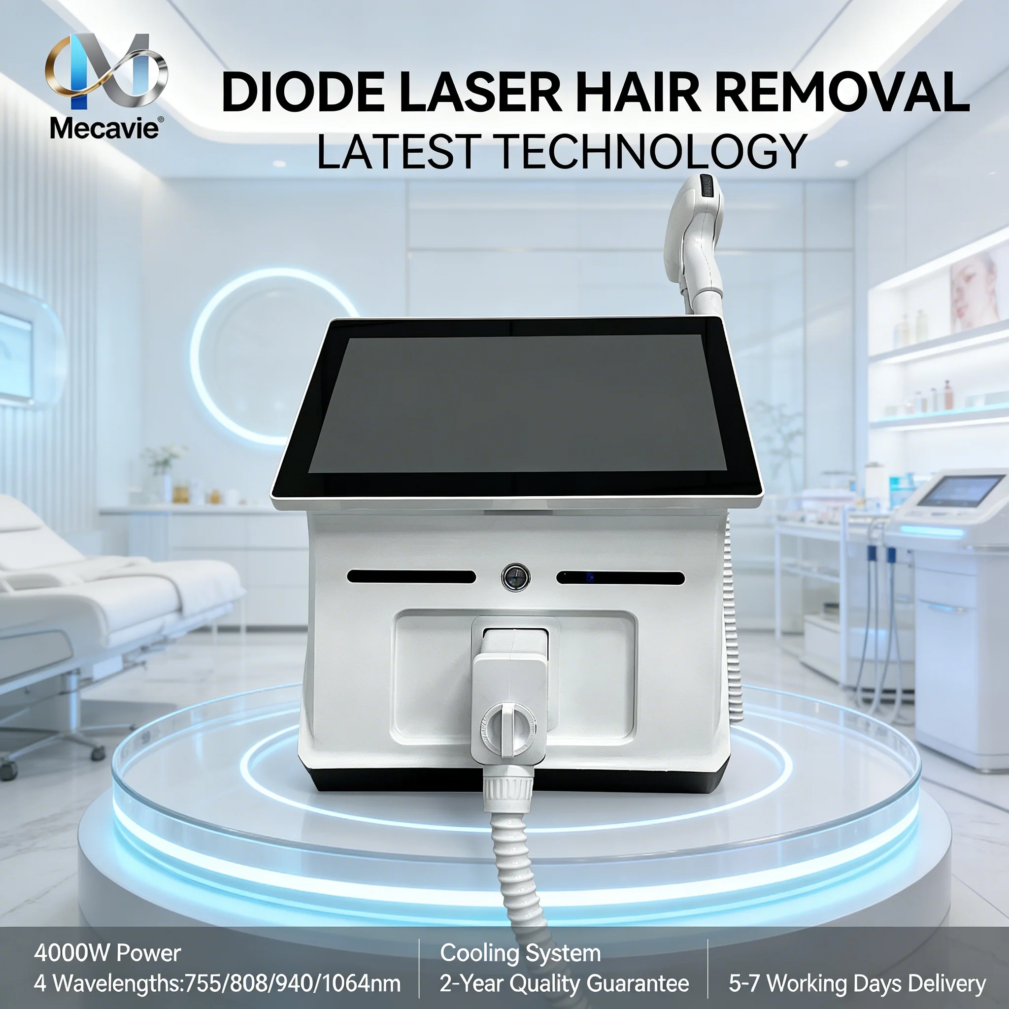 

Новейшая система охлаждения Black Ice Platinum, диодный лазер для удаления волос 808 нм, новейший лазерный аппарат для эпиляции с 4 длинами волн