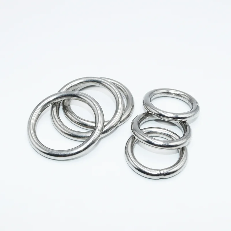 A2 304 Edelstahl O-Ring, lichtbeständig, für Angeln, massiver Ring, geschweißter O-Ring, Haustier-Zugring, Fischernetz-Zugring, Aufhängering – Detail 4