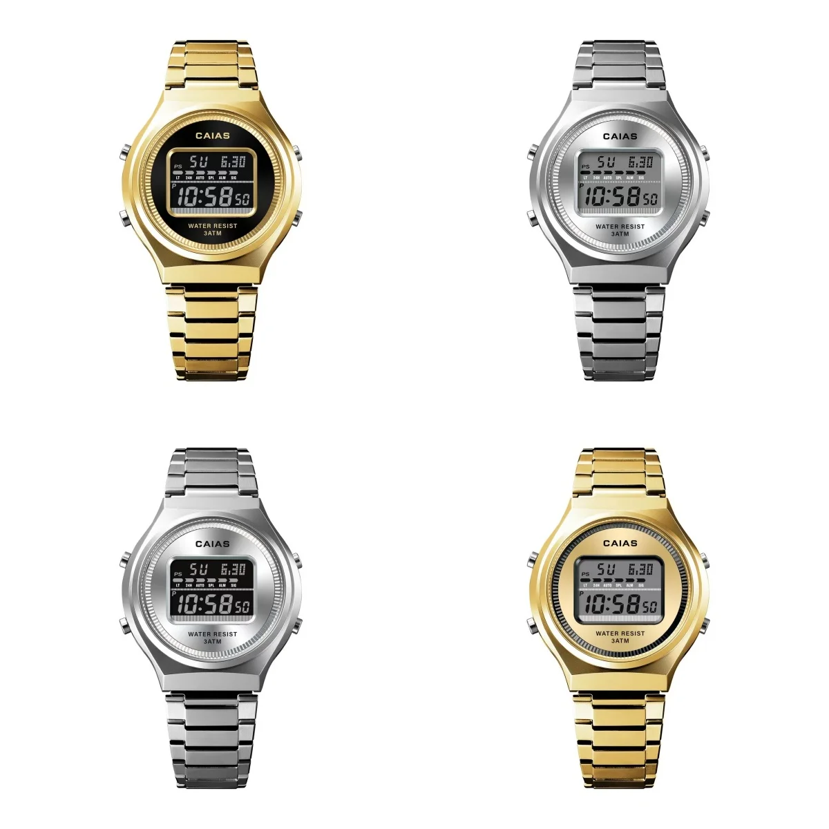 Electronic wristwatches are classic, durable, fashionable and versatile