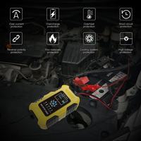 FOXSUR 12V 10A 24V 5A 7-stage Lead Acid AGM LiFePo4 Motorcycle Car Lithium Battery Smart LCD Display Automatic Charger