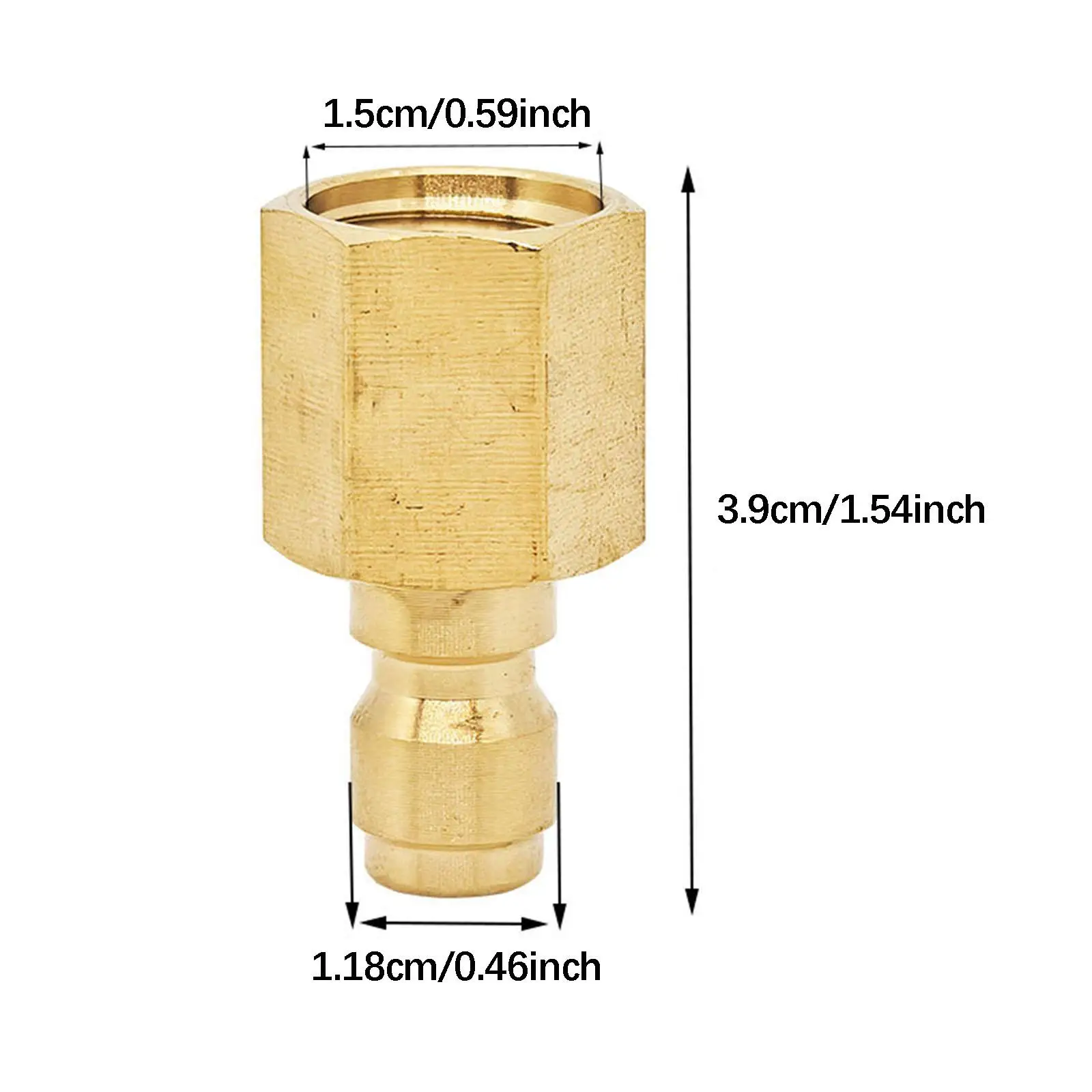 Pressure Washer Adapter Kit Quick Coupler Threaded Connector for Washing Machine Hose Plumbing High Pressure Use