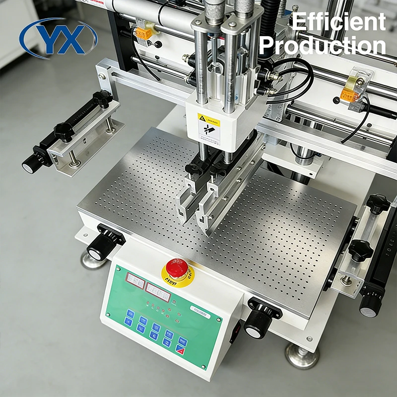 Stock in EU Pick and Place Machine YX3050 SMT Screen Printing Solder Paste Printer Production Line For Led Lamps