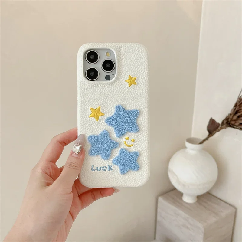 

Personalized Embroidered Tars Phone Case for iPhone Shockproof Protective Cases Cover for iPhone 15 16 Plus 11 12 14 13 Pro Max