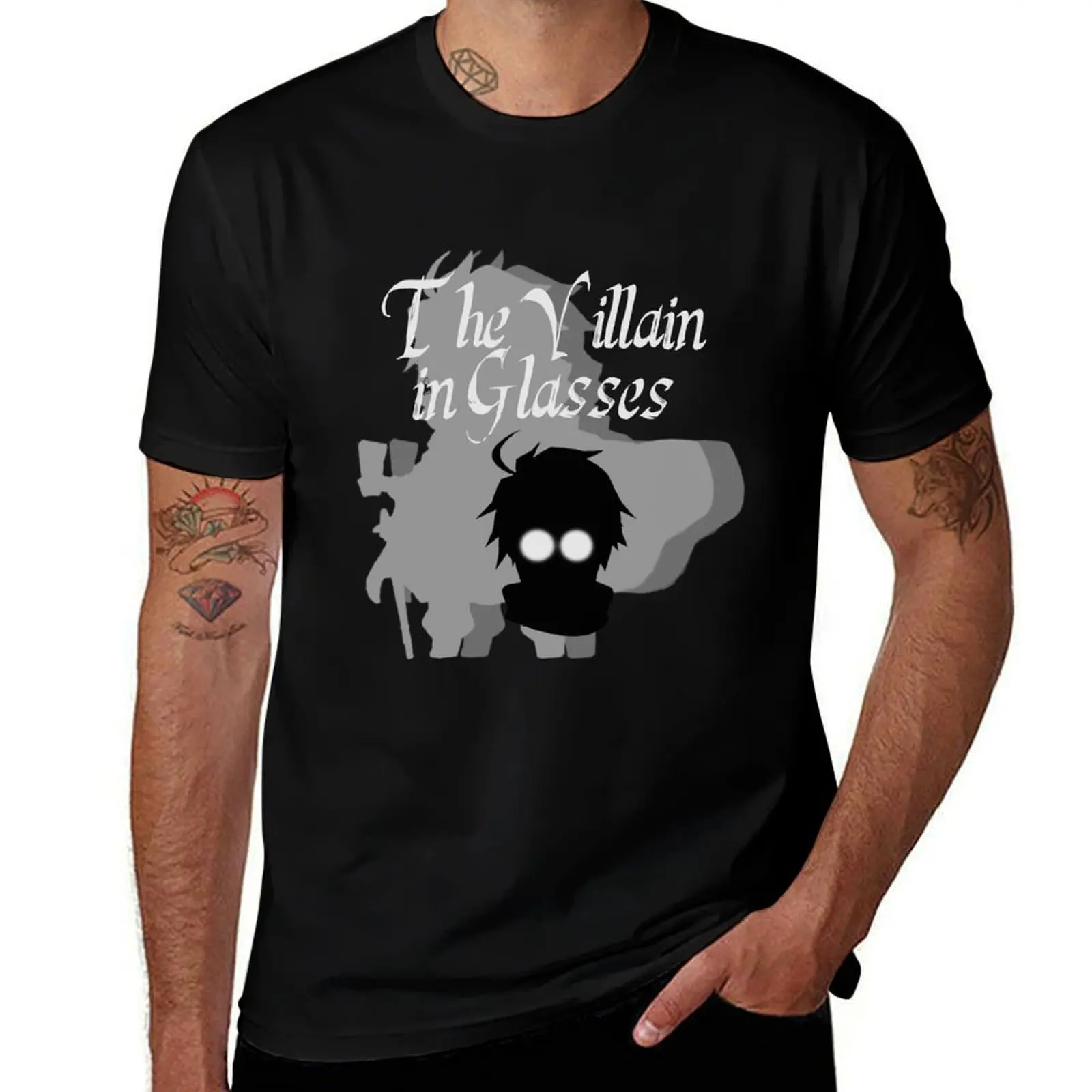 

The Villain in Glasses T-Shirt Anti-Wrinkle Short Sleeve T-Shirt