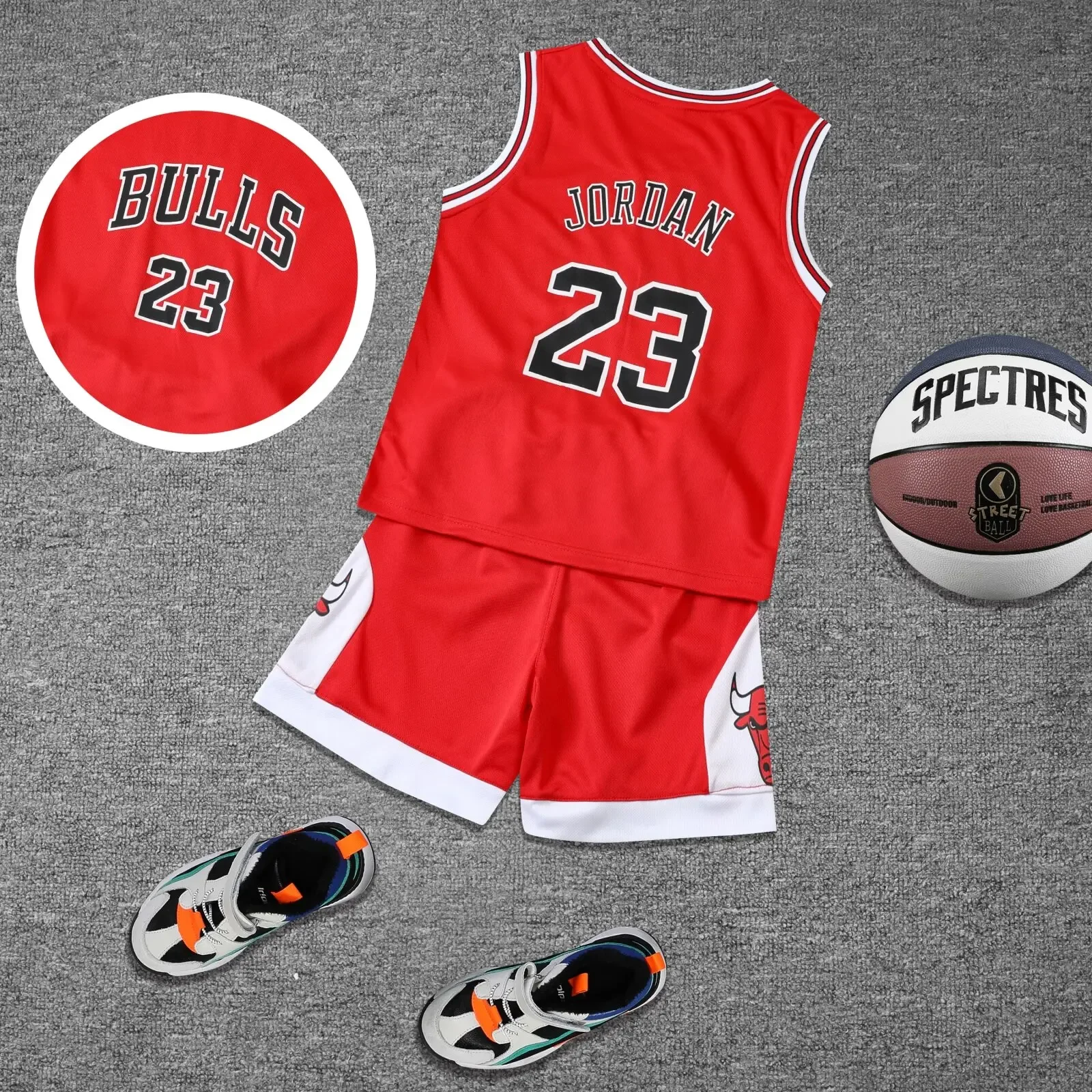 Children\'s clothing suit No. 23 boy girl Basketball Jerseys set primary school jersey game team uniform training vest