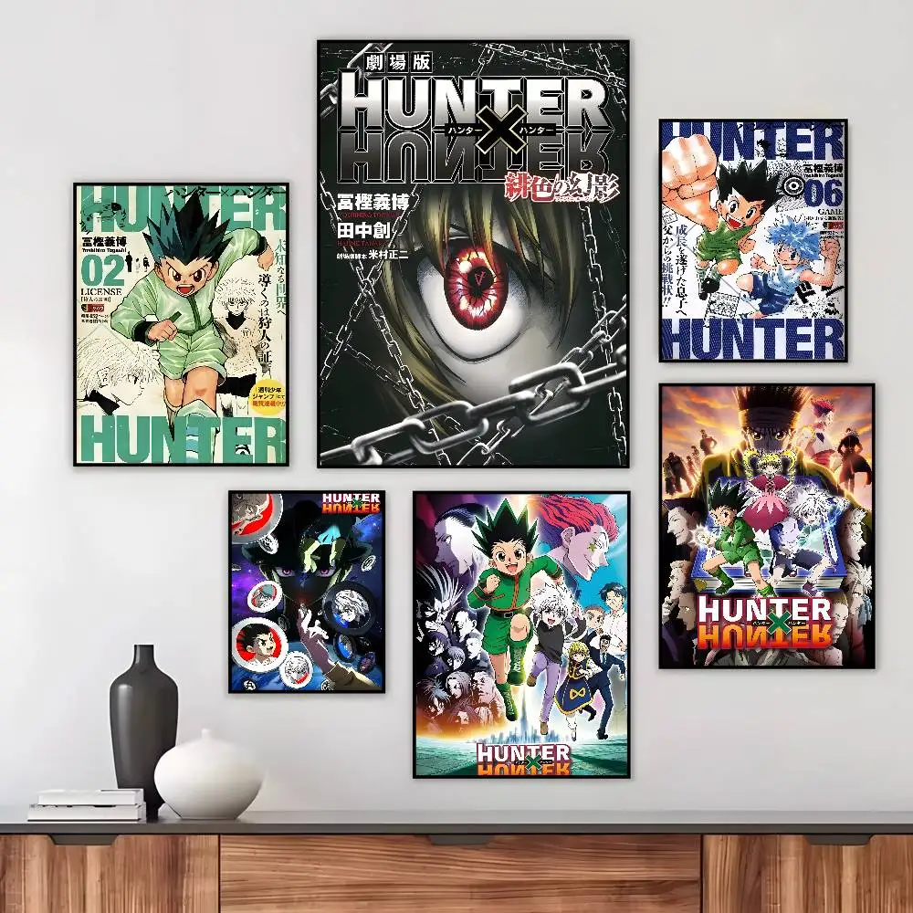1PC Hot Japan Anime Hunter X Hunter Poster Art HD Canvas Advanced Aesthetic Printing Paper Wall Art for Living Room Home Decor