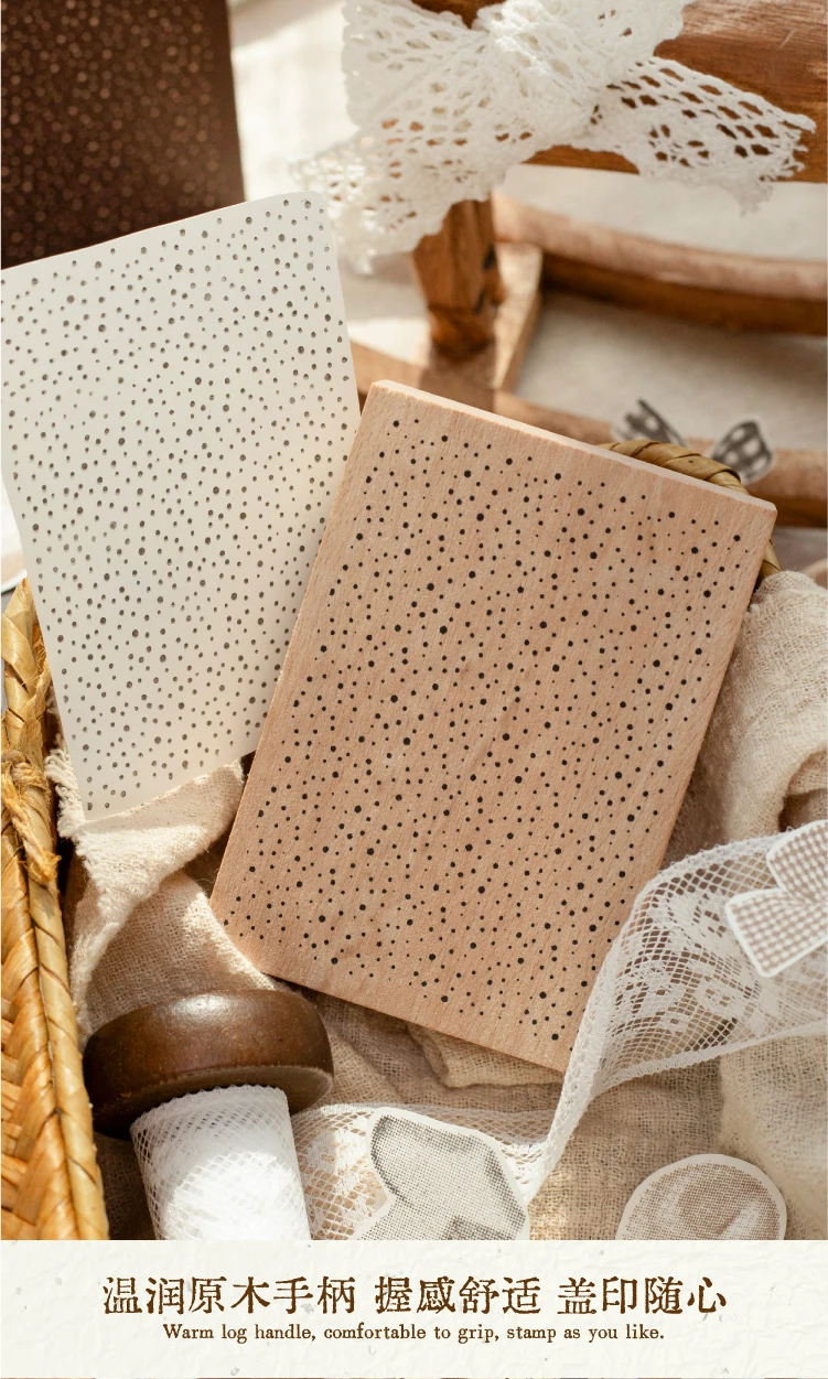Journal GO Original Holzstempel „Nebeliger Alltag“ Muster für Journaling, Planer, Karten, Scrapbooking und DIY-Bastelarbeiten – Detail 5