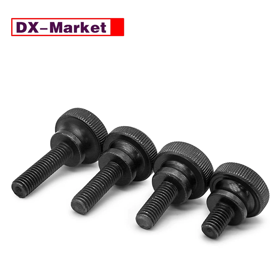 M3 Black Surface Knurled Bolt , GB834 Thumb Screw , Chinese Fasteners Manufacturer  ,A043