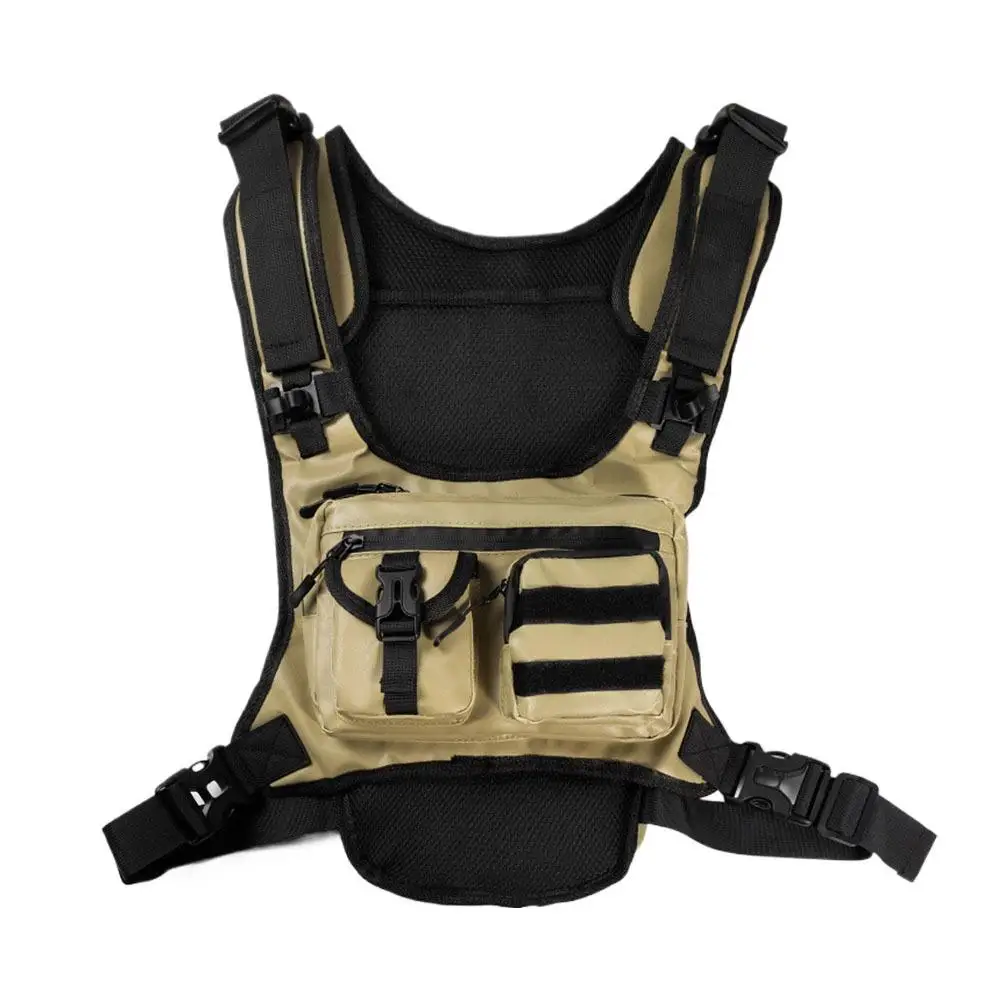 Mehrtaschen-Taktische Brusttasche Leichte Sportweste mit leicht zugänglichem Stauraum für Laufen, Radfahren, Wandern und Outdoor-Aktivitäten – Detail 1