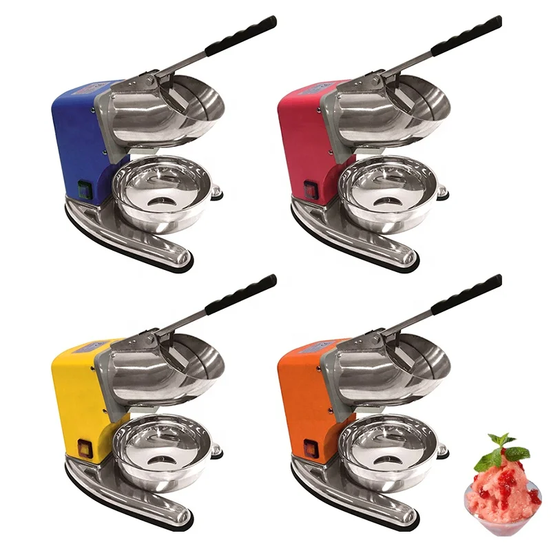 Durable Portable Small Tabletop Ice Processing Station With Motor For Slushies, Multiple Color Options
