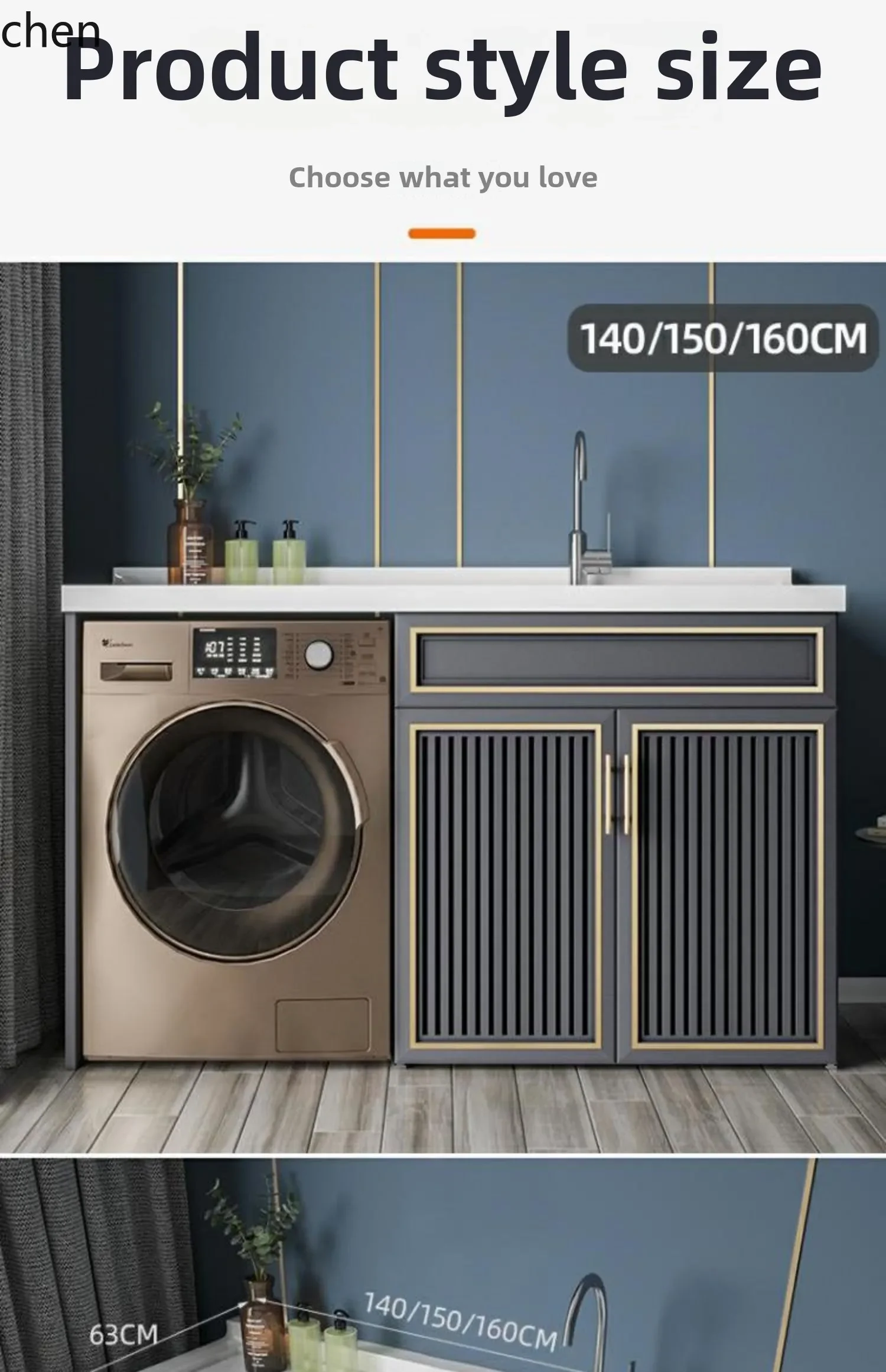 balcony laundry cabinet washing machine significant other integrated cabinet combination basin with rubbing board