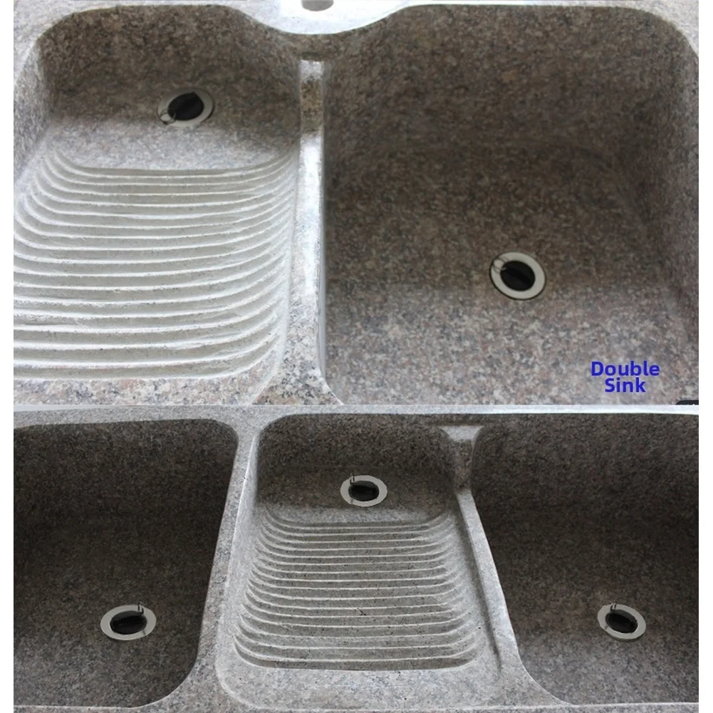 Stainless Steel 63.5mm Drain for Stone Sinks and Laundry Tubs Featuring PVC Sealing Gasket PP Housing and for Dual Seal Design