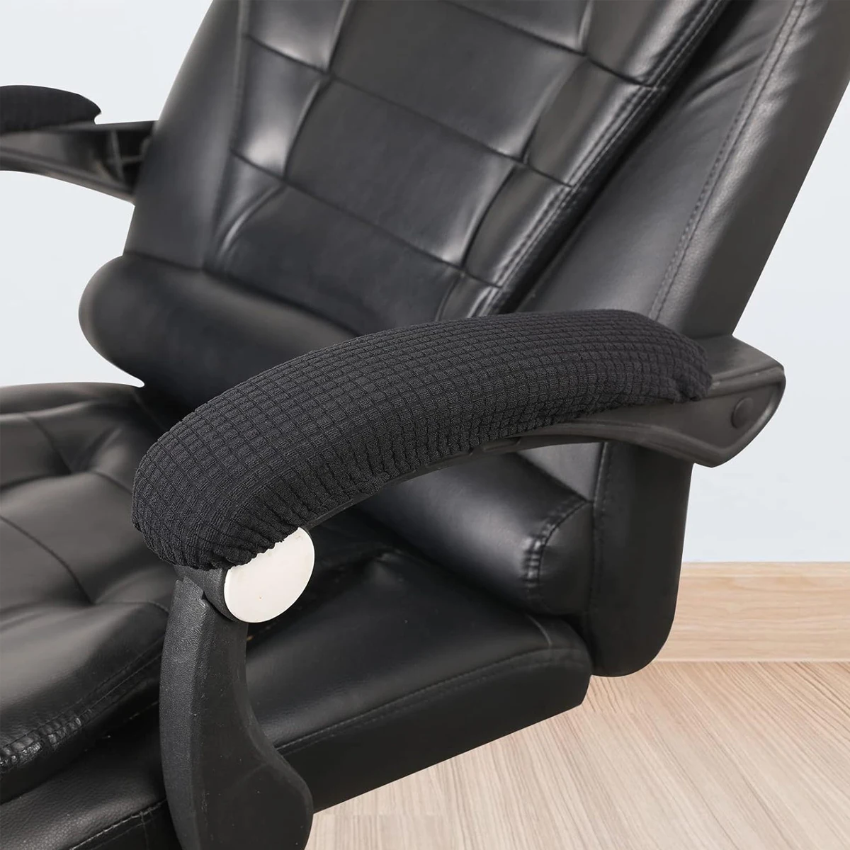 1 Pair Durable Beauty Office Chair Armrest Covers Removable Elastic Chair Armrest Covers Office Seat Hand Rest Protector view 6