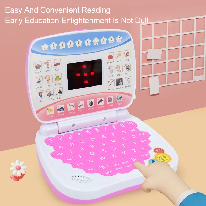 Learning Machine Laptop Computer Child Electronic Preschool Language Education Toys Gift Toddler Kid Developing Cognitive Skills