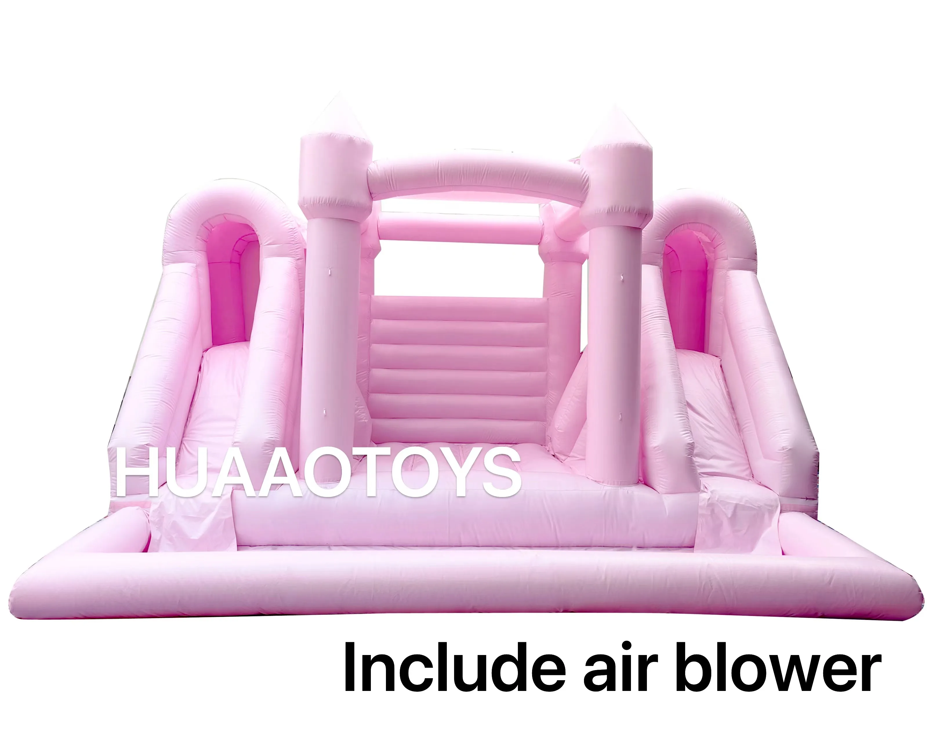 

Commerical PVC double slide jumping inflatable bounce house/bouncy castle with slide for outdoor kids used inflatable castle