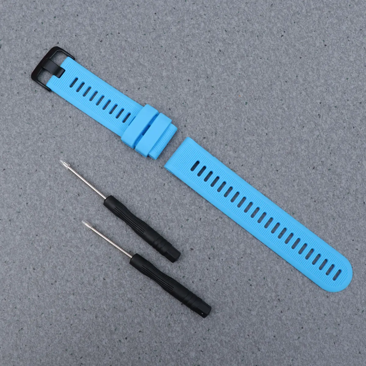 

Silicone Blue Strap PC Hard Rubber Anti drop Protective Shell Compatible for Garmin forerunner 945 and 935