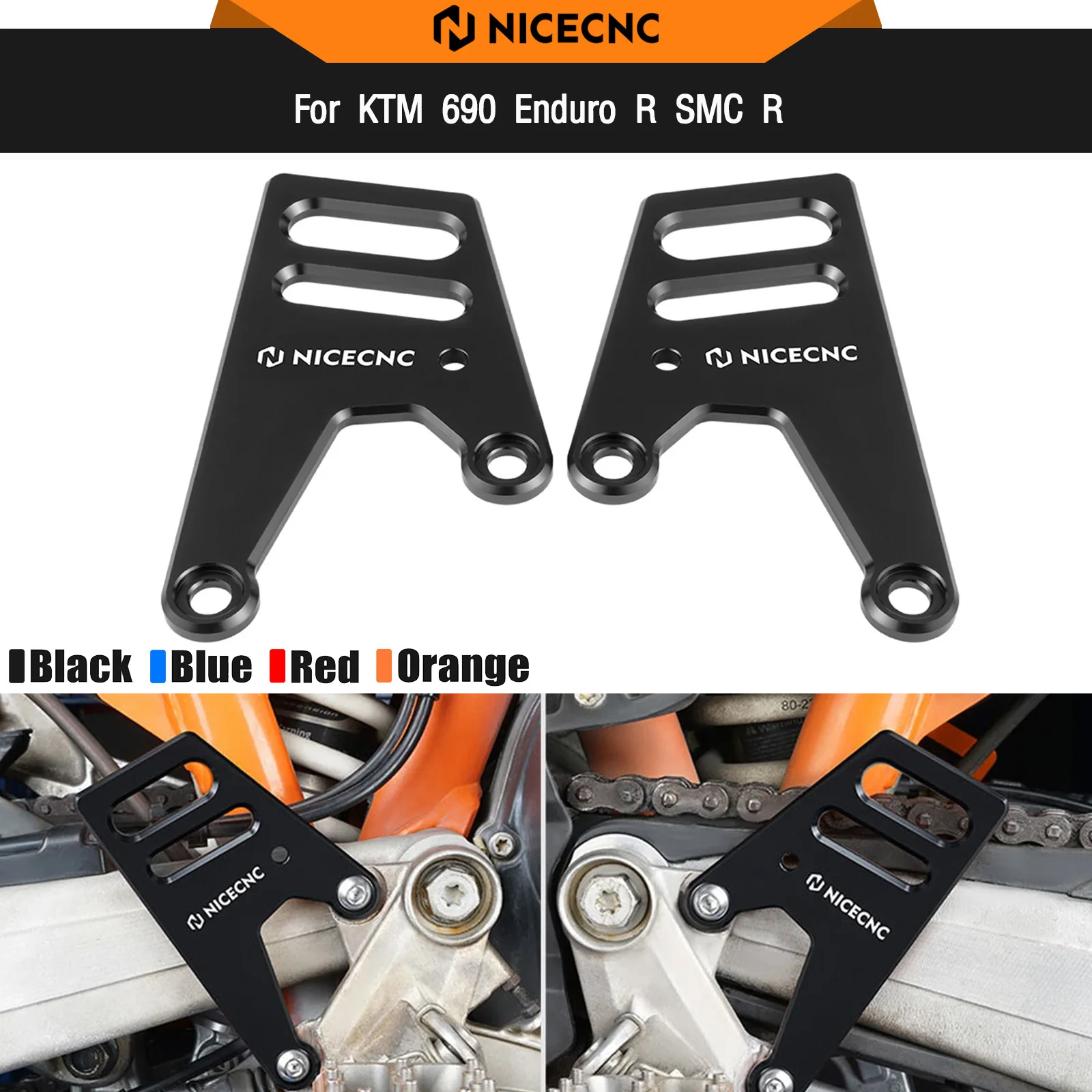 

For KTM 690 Enduro/R SMC/R 2008-2023 Heel Guard Cover Rack-less Bags Bracket Husqvarna 701 Enduro 701 Supermoto GasGas ES SM700
