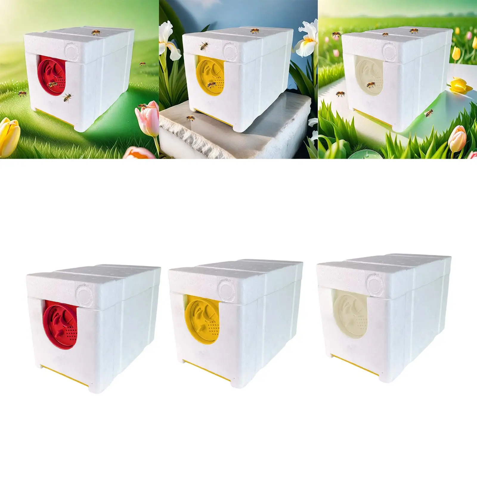 Queen Bee Breeding Box Plastic Nuc Mating Hive Beekeeping Tool Breeding Box for Bee Colony Starter Kit