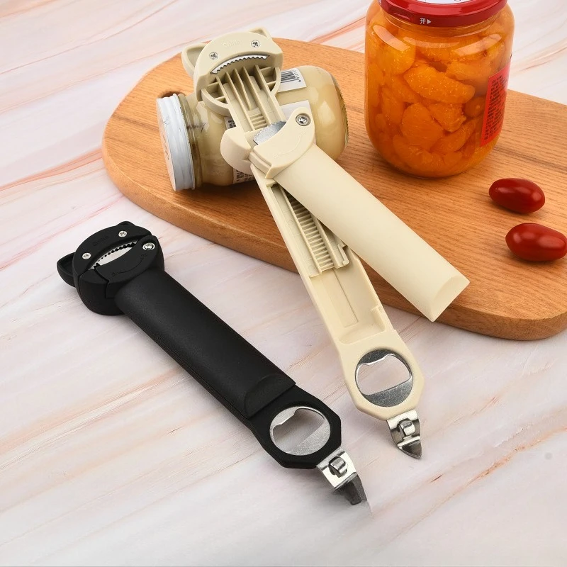 Magnetischer Dosenöffner, Teleskop-Flaschenöffner, multifunktionaler Haushaltsdeckelöffner, arbeitssparender, rutschfester manueller Deckel-Twister