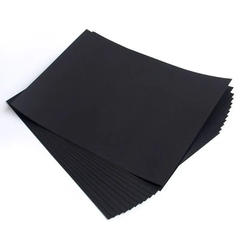 

120g 250g Black Card Paper Hard Card Student Handmade DIY Cardboard Art Special Double-sided Black Wrapping Paper Art Supply