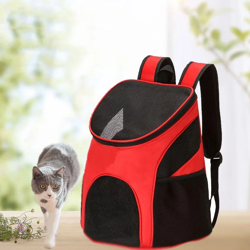 

Cat Carrying Bag Foldable Double Shoulder Portable Pet Products Travel Outdoor Breathable Backpack Factory Direct Selling