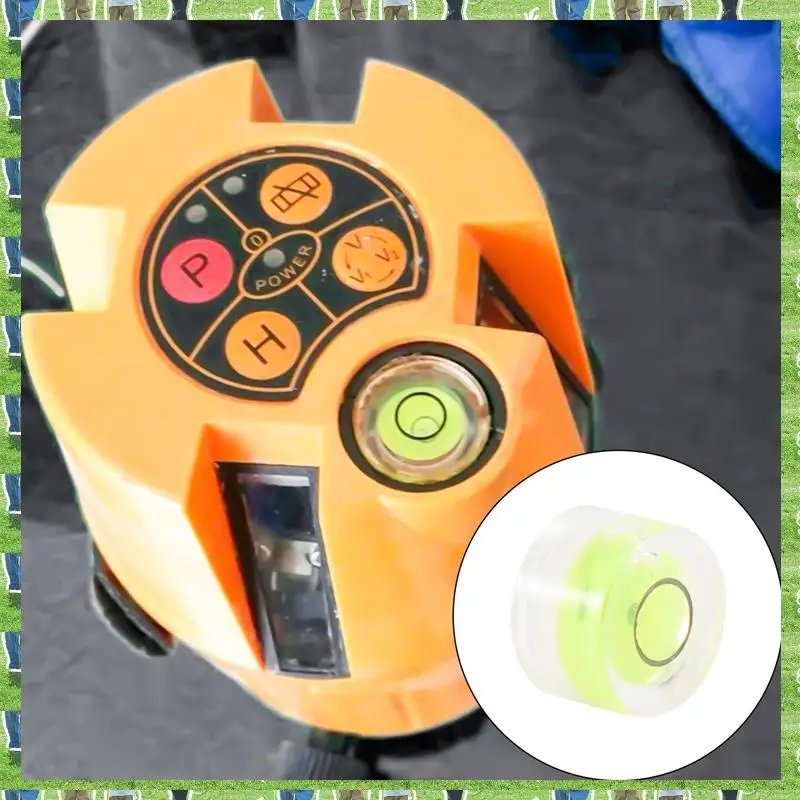 FTS 8Pcs Mini Circular Bubble Spirit Level Bullseye Levels Inclinometers For Leveling Telescope, Tripod,10X6mm, Non-Adhesive