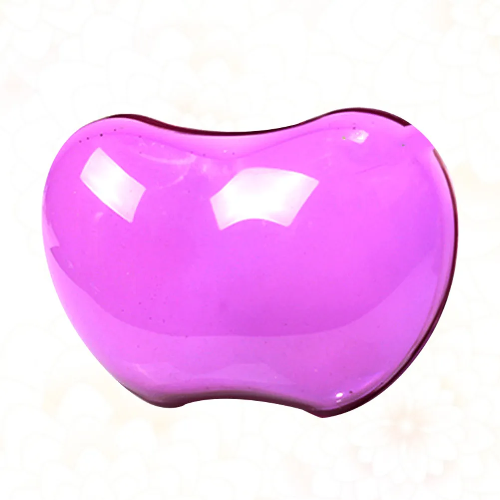 Large Violet Silicone Mouse Mat Wrist Rest Pad Non-Slip Base Smooth Delicate Surface Ergonomic Design for Women Comfortable Use