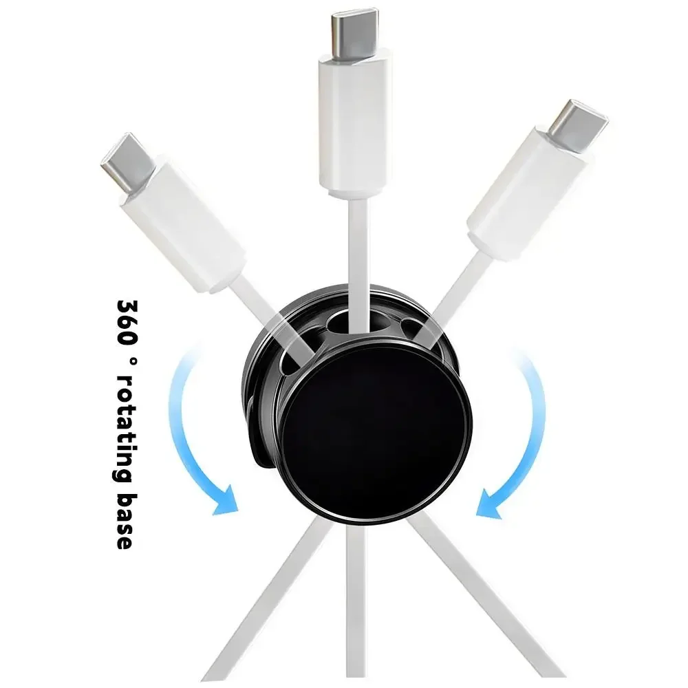 

1/6 шт., вращение на 360 градусов, магнитные зажимы для кабеля, самоклеящиеся магнитные настольные кабельные органайзеры, органайзер для кабелей, настольное использование