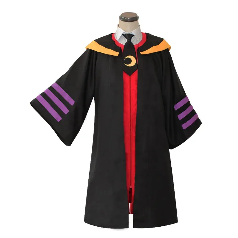 Cyanime assassinato sala de aula korosensei cosplay trajes gravata manto camisa halloween festa de natal terno uniforme escolar unisex