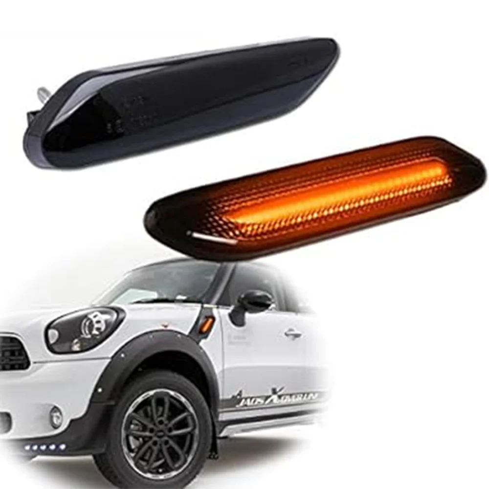 2pcs Side Indicators Repeaters Lights For MINI COOPER R60 R61 2011 2012 2013 2014 2015 2016 2017 2018 2019 63132221503